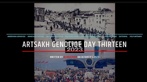Artsakh Genocide Day Thirteen