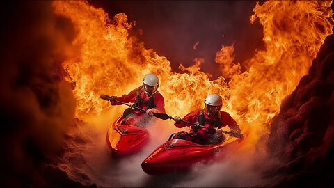 Canoeing and Kayaking down lava flows