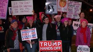 Locals return from Women's March in Los Angeles