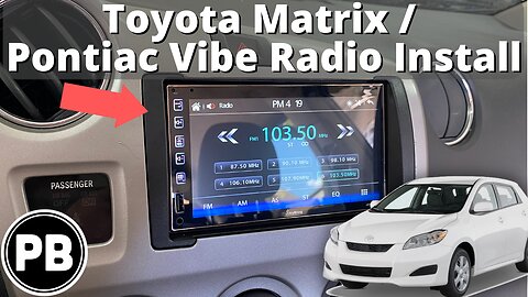 2003 - 2010 Toyota Matrix / Pontiac Vibe Radio Install