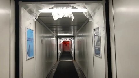 Halloween Jetbridge at Work at the Airport