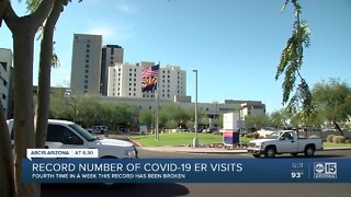 Record number of COVID-10 ER visits in Arizona