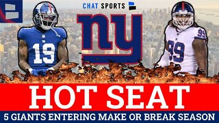 5 Giants Players On The HOT SEAT