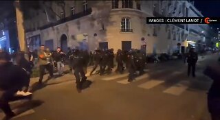 Police Trying To Quell The Riots In France