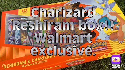 Walmart Exclusive!!! Charizard Reshiram Box!!! Pokemon Cards Opening.