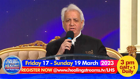 Healing Streams Healing Services with Pastor Chris | March 17 to 19, 2023 at 9am Eastern Daily