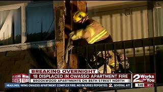 Owasso apartment fire forces residents out of homes