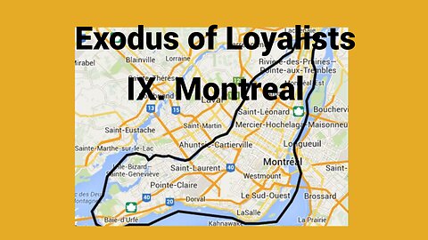 Exodus of Loyalists to Montreal