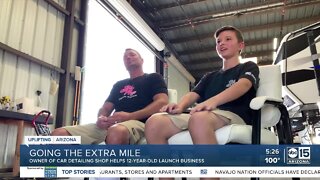 Valley business owner helps 12yo launch business