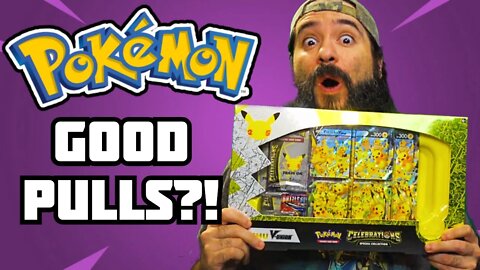 Do I Pull Anything RARE in this Pokemon Celebrations Pikachu V-Union Box?? | 8-Bit Eric
