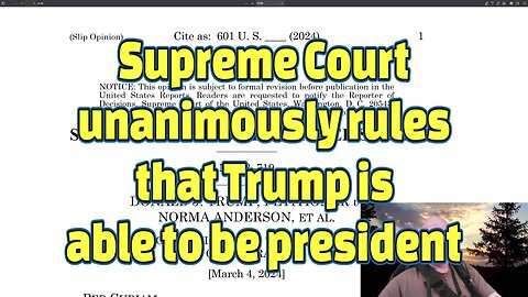 Supreme Court unanimously rules that Trump is able to be president-#461