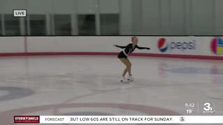 Figure Skating Club of Omaha practices inside Baxter Arena