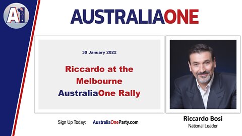 AustraliaOne Party - Melbourne AustraliaOne Rally