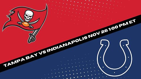 Tampa Bay Buccaneers vs Indianapolis Colts Prediction and Picks - NFL Picks Week 12