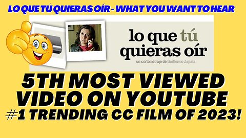 Lo que tú Quieras Oír - What you want to Hear - 5th Most Viewed on YouTube | #1 Trending CC 2023!"