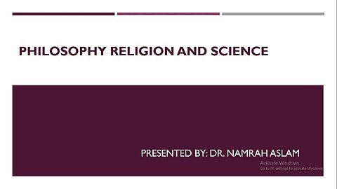 Philosophy Religion and Science