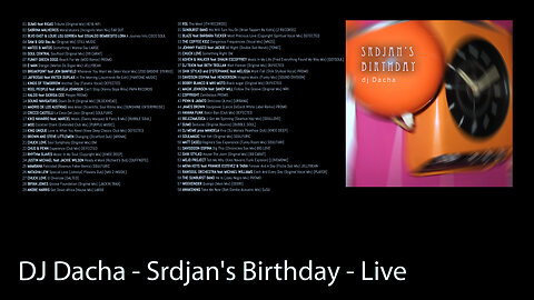 DJ Dacha - Srdjan's Birthday - Live DJ set House Music