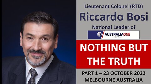 Riccardo Bosi Nothing But The Truth (Part 1) Director's Cut - Melbourne PM