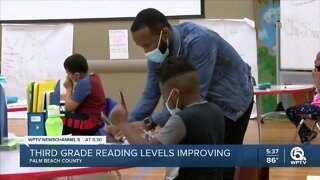 Third grade reading levels improving