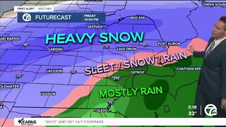 Detroit Weather: Winter storm watch Friday