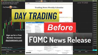 FOMC Day-Trading Before News Release Volatility