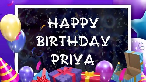 Wish you a very Happy Birthday Priya