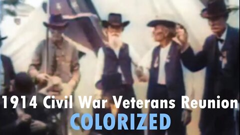 1914 Civil War Veterans Reunion: COLORIZED - Jacksonville, Florida