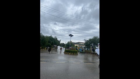 Kohat Rainstorm Floods Streets KPK Pakistan