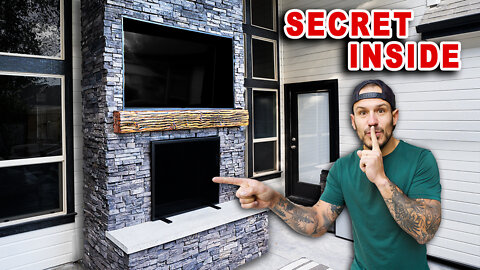 $15,000 FAKE Outdoor Fireplace To Cover UP Vent