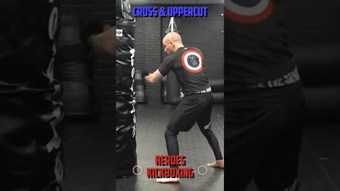 Heroes Training Center | Kickboxing & MMA "How To Double Up" Cross & Uppercut | #Shorts