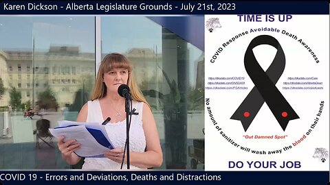 Karen Dickson - Alberta Legislature Grounds - July 21st, 2023