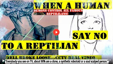 Human Say No To A Reptilian Humanoid & Hell Broke Loose - CCTV Footage (Related links description)
