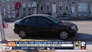 Police recover stolen car with 6-month-old inside