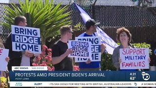 Multiple protests amid President Biden's visit to San Diego