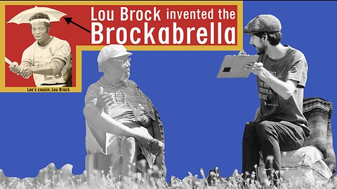 ⚾️🤵🏾‍♂️⛱ Legendary Lee Canady: Saint Louis Cardinal Lou Brock INVENTED the Brockabrella UMBRELLA HAT