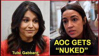AOC GETS "NUKED" by Anti-War Activists