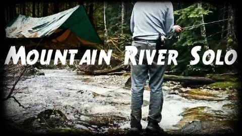 Bushcraft Solo Overnight | Canadian Mountain River