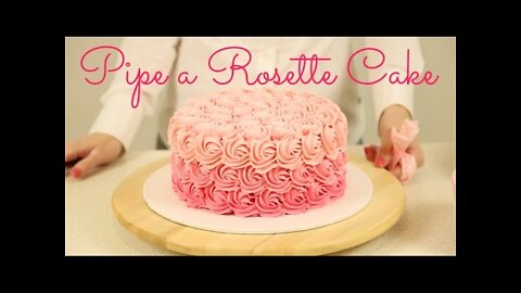 Copycat Recipes CAKE TREND ~ Decorate an Ombré Rosette Cake - CAKE STYLE Cooking Recipes Food Recipe