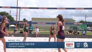 Dwyer takes down Jupiter to win beach volleyball district title