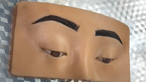 How To Draw Eyebrows On Makeup Practicing Board