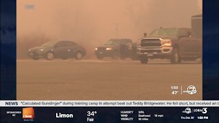 Smoke from nearby wildfires fills the air in Louisville