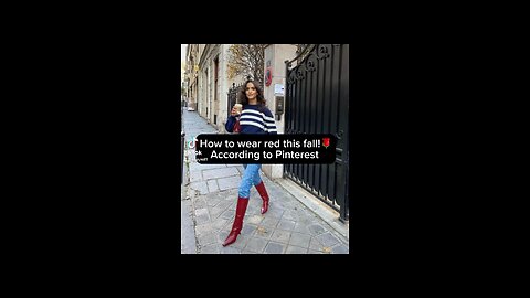How to wear red this fall!🌹according to Pinterest #pinterest #oufitideas #fallvibes #fashion