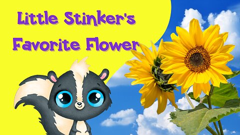 Little Stinker the Skunk Loves Sunflowers