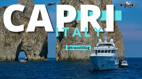🌅✨🚤Aerial Tour of Capri Island Italy: Exploring the Beauty of the Island from above 🇮🇹👀