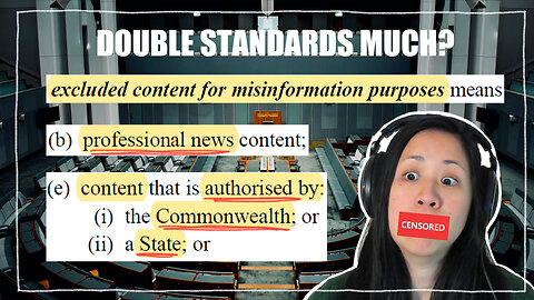 Rules For Thee, Not For Me (Australia's Misinformation Disinformation Bill)