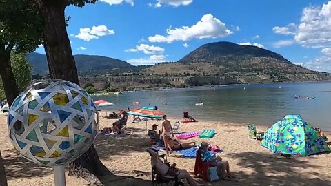 Nearly a KM of premium, sandy beach, Okanagan Beach is one of the most beautiful beach areas in BC.
