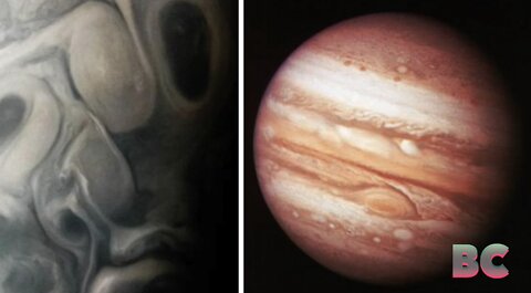 NASA spacecraft snaps ‘face figure’ on Jupiter during close flyby of the planet