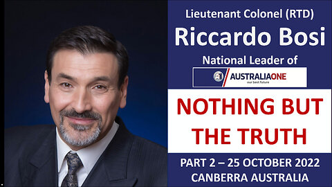 Riccardo Bosi Nothing But The Truth (Part 2) Directors Cut - Canberra