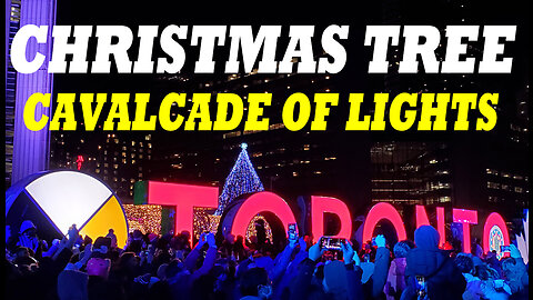 Cavalcade Of Lights. Christmas Tree Lighting. Toronto, Ontario Canada.