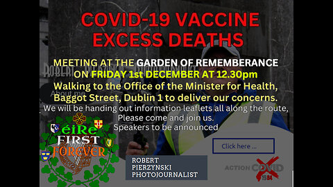 Covid-19 Vaccinate Excess Deaths - information leaflets drop